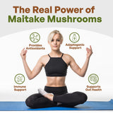 Maitake Mushroom Extract Powder by Go Nutra 8 oz | Grifola Frondosa 30% Polysaccharides | Maitake King of Mushrooms