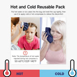BICAREE Ice Packs for Injuries Reusable, Ice Cold Pack, Ice Bags Hot Water Bag for Hot & Cold Therapy & Pain Relief, 3 Sizes (6"/9"/11"), Ice Bag