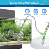 ZZM Fish Tank Cleaning Tools, Aquarium Water Changer Kit, Siphon Fish Tank Vacuum Gravel Cleaner, Universal Water Pump Accessories for Aquarium Quick Water Change (30ft)