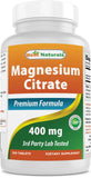 Best Naturals Magnesium Citrate (Citrato de Magnesio) 400mg 250 Tablets (400 mg of Elemental Magnesium per 2 Tablets) (2)