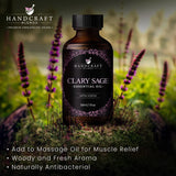Handcraft Blends Clary Sage Essential Oil - 100% Pure and Natural - Premium Therapeutic Grade Essential Oil for Diffuser and Aromatherapy - 1 Fl Oz