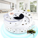 Electric Fly Trap Pest Device Gnat Flying Insect Automatic Indoor Catcher Control Traps Reject Repellents Tools for Patios Ranch (1 Pcs)