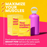 EBOOST POW Natural Pre Workout Powder – 15 Packets - Tropical Punch - A Pre Workout Supplement for Performance, Joint Mobility Support, Energy, Focus - Men & Women - Non-GMO, Gluten-Free, No Creatine