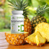Bromelain Supplement 2,000mg Per Serving, 240 Capsules – Natural Proteolytic Enzymes from Fresh Pineapple – Supports Nutrient Digestion