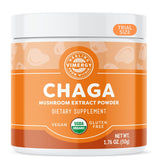 Vimergy USDA Organic Wild Chaga Mushroom Extract Powder, 33 Servings – Ideal in Chaga Tea, Coffee, Smoothies – Cardiovascular Support - Kosher, Vegan, No Gluten, Paleo - Pure Chaga, No Fillers (50g)