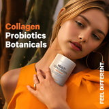 Codeage Multi Collagen + Gut Blend Supplement – Digestive Probiotics, DGL Licorice – Aloe Vera, Organic Peppermint Leaf - Hydrolyzed - Collagen Pills Type 1, 2, 3, 5 & 10 – Non-GMO - 90 Capsules
