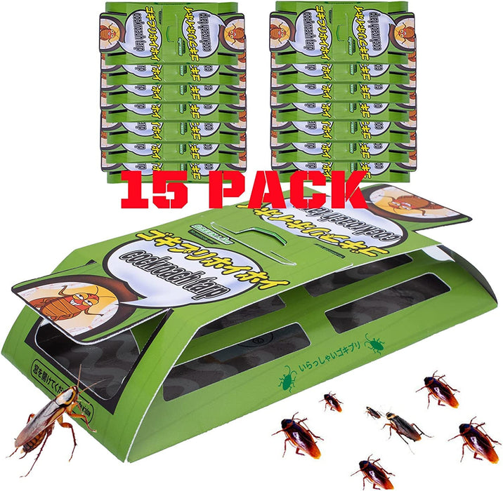 Roach Traps Indoor,Cockroach Trap,Roach Motel,Roach Traps Indoor for Home -15 Pack