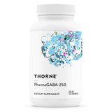 Thorne PharmaGABA-250 - GABA Supplement - 250 mg Natural Source Gamma-Aminobutyric Acid - Promotes a Calm, Relaxed, Focused State of Mind - 60 Capsules