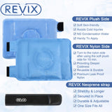 REVIX Ice Packs for Knee Injuries Reusable, Gel Ice Wraps with Cold Compression for Injury and Post-Surgery, Plush Cover and Hands-Free Application, A Set of Two