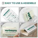 vertmuro Mouse Glue Traps, 12 Pack Rat & Pest Glue Scented Sticky Trap, Foldable Bulk Non-Toxic Indoor Mouse Glue Boards for Rodents and Insects, Easy to Use Pest Control, Green