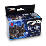 SICCE Syncra Silent NANO Multifunction 110 GPH Submersible Water Pump | Italian Made 2.8W Ultra Quiet Durable Aquarium Fish Tank, Fountain, Pond, Hydroponics, Terrarium Black | Freshwater & Saltwater