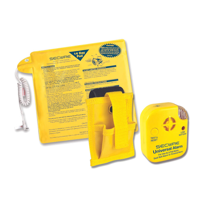 Secure Chair Alarm for Elderly Dementia Patients - Patient Wheelchair Alarm Monitor and Pressure Sensor Pad - Elderly Monitoring Kit for Caregivers and Nurses - Fall Prevention Alarms Seniors Adults