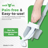 Sock Ox, Sock Aid Device for Seniors, Adjustable Device for Putting on Socks, Compact Travel-Friendly Sock Assist Device for Elderly with Built-in Shoe Horn, Up to 36 Inches - Easy To Use Products