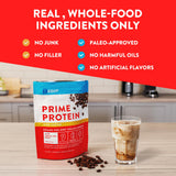 Equip Foods Prime Protein - Grass Fed Beef Protein Powder Isolate - Paleo and Keto Friendly, Gluten Free Carnivore Protein Powder - Iced Coffee, 1.52 Pounds - Helps Build and Repair Tissue