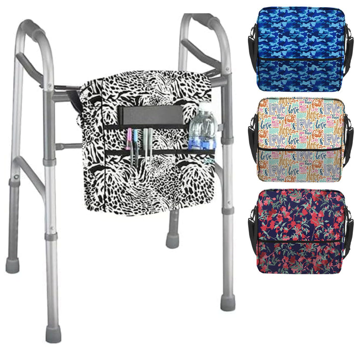 Vive Rollator Bag - Universal Travel Tote for Carrying Accessories on Wheelchair, Rolling Walkers, Transport Chairs, Mobility Scooters - Lightweight Handicap Medical Mobility Aid - for Women, Seniors
