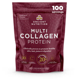 Ancient Nutrition Collagen Powder Protein with Probiotics, Unflavored Multi Collagen Protein with Vitamin C, 100 Servings, Hydrolyzed Collagen Peptides Supports Skin and Nails, Gut Health, 35.6 oz