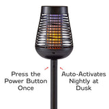 PIC Solar Insect Killer Torch (DFST), Bug Zapper and Accent Light, Solar Bug Zapper - Kills Bugs on Contact