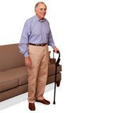 Carex Stand Assist Walking Cane - Includes Secondary Flip Down Handle for Added Support - Uplift Cane and Walking Stick for Seniors, Elderly, Disabled