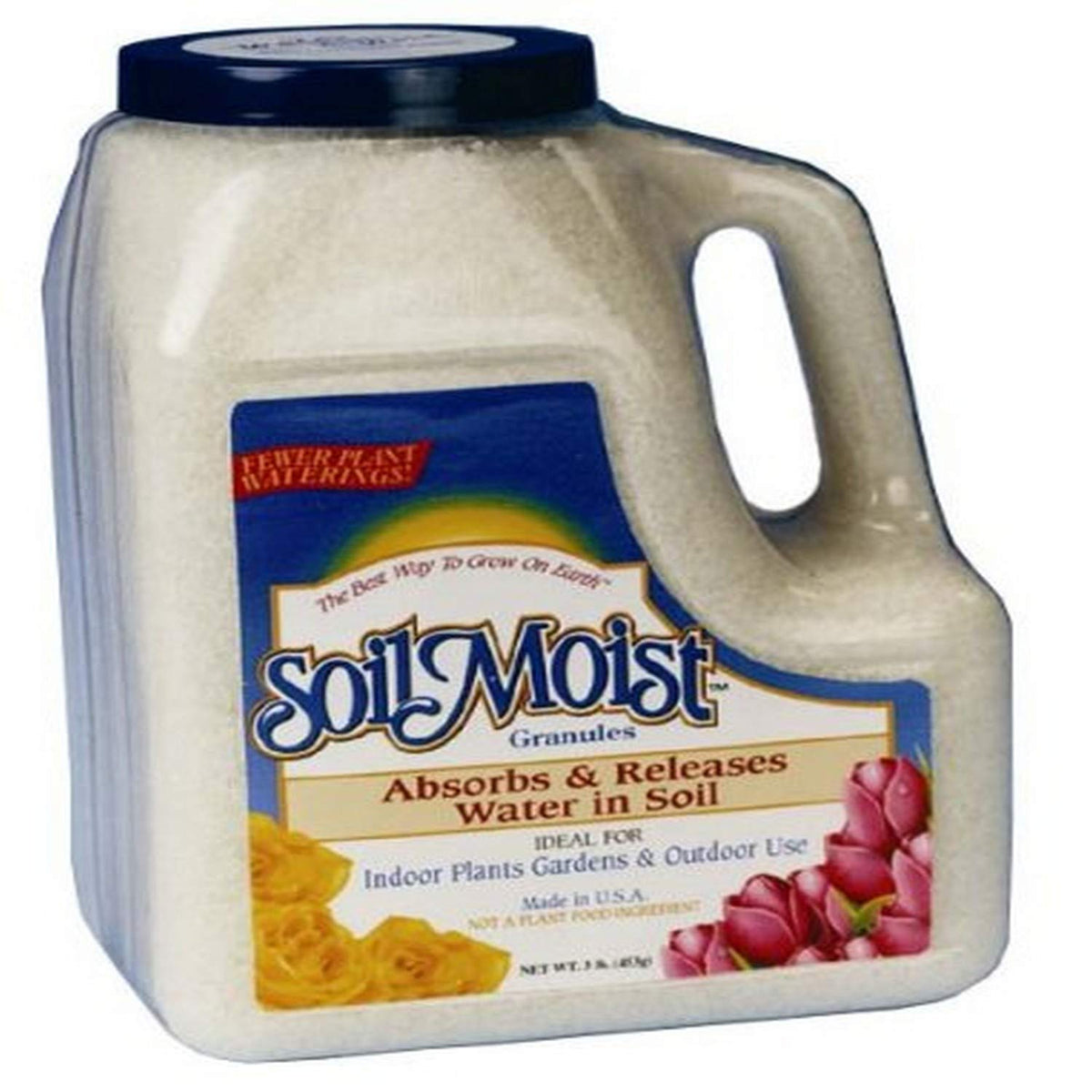 Soil Moist Granuli JCD-030SM - Polimero Gestione Acqua Per Piante - Riduce Irrigazione Del 50% Per Interni Ed Esterni - 3