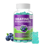 Novomins Creatine Monohydrate Gummies 5000mg for Men & Women, Chewables Creatine Monohydrate for Muscle Strength, Muscle Builder, Energy Boost, Pre-Workout Supplement(90 Count)-Blueberry Flavor