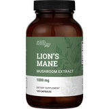 Earth Harmony Naturals Organic Lions Mane Supplement (1000mg), 2-Month Supply Lion's Mane Mushroom Supplement Extract to Support Focus, Memory, Nootropics Brain Supplement (120 Capsules)