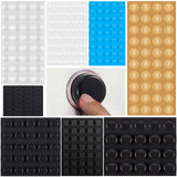 318 Pcs Mixed Bump Dots for Visually Impaired, Adhesive Dots Braille Stickers for Low Vision Blind, Mixed Sizes and Colors, 8 Styles
