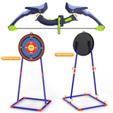 2 Pack Bow and Arrow Set for Kids, Light Up Archery Set with 14 Suction Cup Arrows, Archery Targets Outdoor Games for Kids Ages 4-8 8-12, Birthday Gifts Toys for 5 6 7 8 9 10 11 12 Year Old Boys Girls