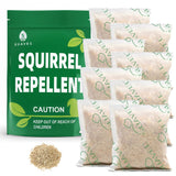 SUAVEC Squirrel Repellent, Chipmunk Repellent, Outdoor Squirrel Repellents, Squirrel Repellant for Attic, Squirrels Deterrent for Plant, Squirrel Away, Mint Repellent Squirrel for Bird Feeders-8P