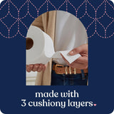 Quilted Northern Ultra Plush Toilet Paper with Sweet Lilac & Vanilla Scented Tube, 24 Mega Rolls = 96 Regular Rolls (Packaging May Vary) White