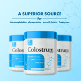 Prime Powders Colostrum 𝗢𝗩𝗘𝗥 𝟰𝟬% 𝗜𝗴𝗚, Grass Fed, Gut Health, Bloating Immunity Skin & Hair, Muscle Recovery, Ultra Bioavailability (Unflavored | 120 Servings)