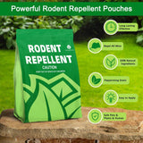 SUAVEC Rodent Repellent, Mouse Repellent Granules, Mice Repellents Indoor, 40% Peppermint Oil to Repel Mice and Rats, RV Rat Deterrent, Outdoor Rodent Repellent Pouches, Keep Mice Away-12 Pouches
