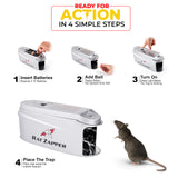 Teal Elite Rat Zapper - Indoor Electric Mouse Trap - Safe and Effective Electronic Humane Rodent Killer - Reusable and No Touch