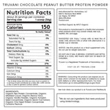 Truvani Organic Vegan Protein Powder Chocolate Peanut Butter - 20g of Plant Based Protein, Organic Protein Powder, Pea Protein for Women and Men, Vegan, Non GMO, Gluten Free, Dairy Free (20 Servings)
