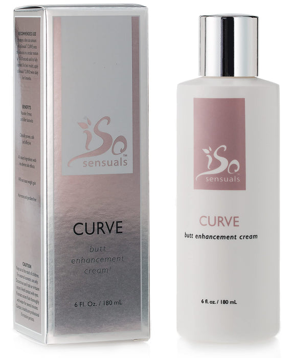 IsoSensuals CURVE Butt Enhancement Cream - for Women and Men, Natural Growth and Plumping Enhancer, Faster, Thicker, Bigger Results, 2 Month Supply