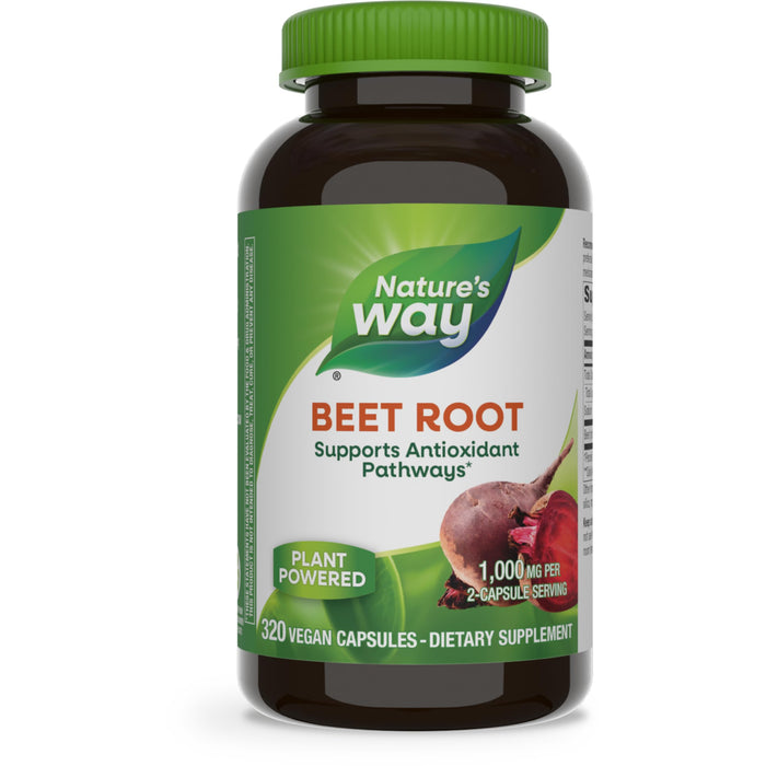 Nature's Way Beet Root, Supports Antioxidant Pathways*, Neutralizes Free Radicals*, Vegan, 320 Capsules (Packaging May Vary)