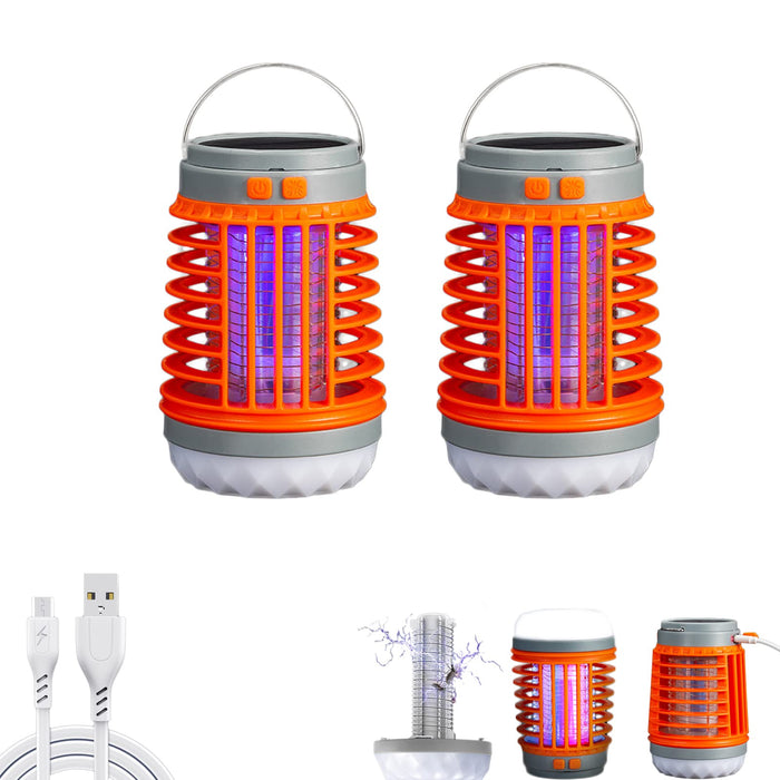 Buzz Blast Pro,Zaptek Mosquitoes Zapper,2024 New BuzzBlast Buzzbug Mosquito Killer,Bug Bulb,USB Charing and Solar,Great for Outdoor and Indoor (2Pcs)