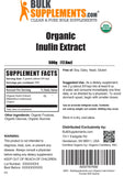 BULKSUPPLEMENTS.COM Organic Inulin Extract - Fiber Supplement, Organic Agave Inulin Powder - Fiber Powder, Inulin Powder Organic - Vegan & Gluten Free, 2g per Serving (500 Grams - 1.1 lbs)