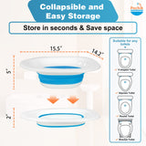 Pochik Sitz Bath, Sitz Bath for Hemorrhoids, Sitz Bath for Toilet Seat, Postpartum Care, Sits Bath Kit for Women, Collapsible, Drain Holes, Wider Seating Area, Deeper Bowl