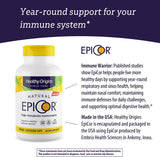 Healthy Origins EpiCor (Immune Protection), 500 mg - Plant-Based Immune Support Capsules - Gluten-Free & Non-GMO Supplement - 60 Veggie Caps