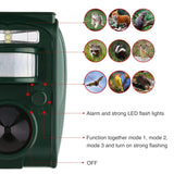 FAYINWBO Solar Ultrasonic Animal Repeller, Cat Repellent, Motion Detection, Siren and Flash Repel. Dog, Squirrel, Deer, Raccoon, Skunk, Rabbit, Fox, etc