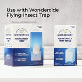 Wondercide - Flying Insect Trap Light Cartridge Refills - No Device - Indoor Bug Catcher for Fruit Flies, Gnats, Moths, and Mosquitoes - Cartridge Refill - 4 Pack