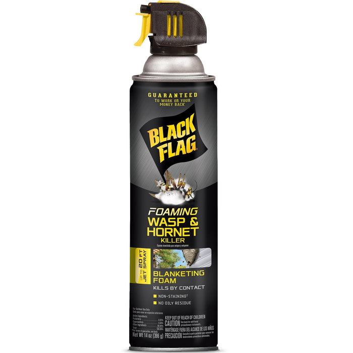 Black Flag Foaming Wasp and Hornet Killer 14 Ounces, Aerosol Insecticide SprayAdditional Product Name: Black Flag Foaming Wasp and Hornet Killer 14 Ounces, Aerosol Insecticide Spray 12 pack