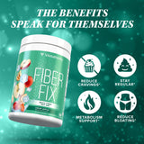 Vitauthority Prebiotic Fiber Powder Supplement - Healthy Gut Cleanse Detox for Women for Digestive Health Regularity Satiety & Bloating Relief for Women - Colon Cleanser & Detox Powder (60 Servings)