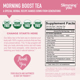 TAOISTEA 14 Day Detox Tea for Weight Loss, Body Cleanse, Metabolism Boost - Morning Boost and Night Cleanse Teas