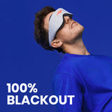 Manta Sleep Mask - 100% Light Blocking Eye Mask, Zero Eye Pressure, Comfortable & Adjustable Sleeping Mask for Women Men, Perfect Blindfold for Sleep/Travel/Nap/Shift Work Gray