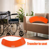 Beeveer Slide Board for Transferring, Slide Transfer Board with a Handle, Patient Slide Assist Device, Seniors from Bed to Chair, Car, Toilet, Weight Capacity 330 lb(Orange)