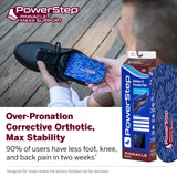 Powerstep Pinnacle Maxx Orthotic Insoles - Orthotics for Overpronation With Maximum Stability & Comfort - Firm + Flexible Angled Heel Style to Help Flat Feet - Heavy Duty Inserts (M 11-11.5)