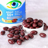 Adult 50+ Eye Vitamin & Mineral，with Lutein, Zeaxanthin, Omega-3, zinc, Copper, Vitamin C and Vitamin E. 150 Softgels (2 Pack)