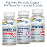 SOLARAY Multidophilus 12 Strain Probiotic 20 Billion CFU, Probiotics for Digestive Health and Gut Health Support w/Prebiotic Inulin, Made Without Dairy, 60 Day Guarantee, 25 Serv, 50 Enteric VegCaps