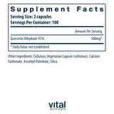 Vital Nutrients Quercetin | Vegan Supplement with Bioflavonoids for Sinus & Immune Support | Gluten, Dairy and Soy Free | 250mg | 200 Capsules